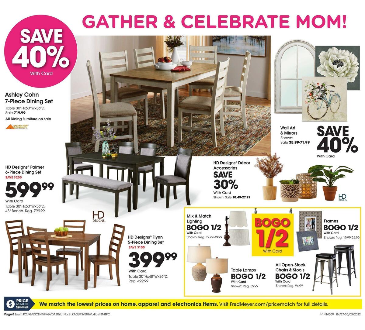 Fred Meyer General Merchandise Weekly Ad from April 27