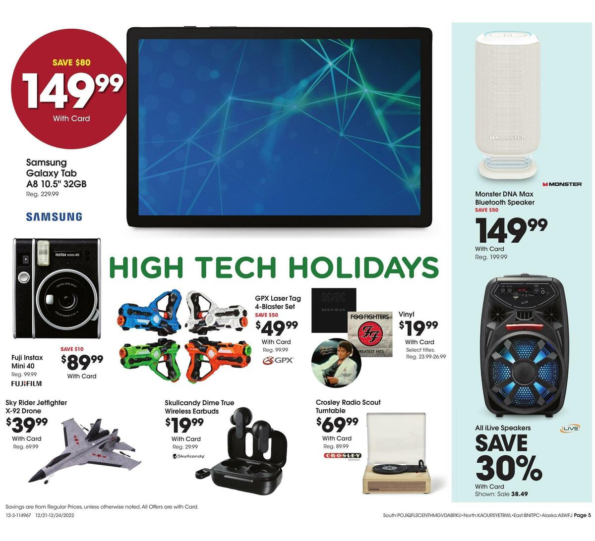 Fred Meyer General Merchandise Weekly Ad from December 21