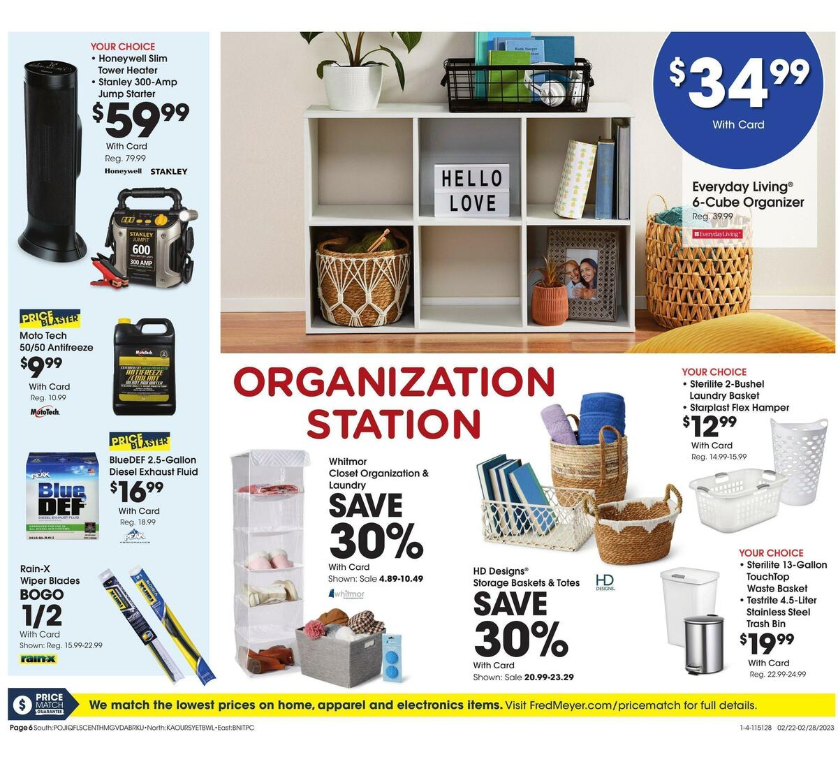 Fred Meyer General Merchandise Weekly Ad from February 22