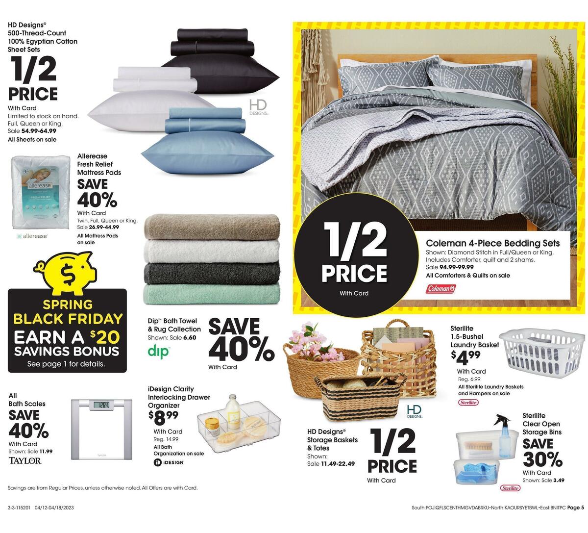 Fred Meyer General Merchandise Weekly Ad from April 12
