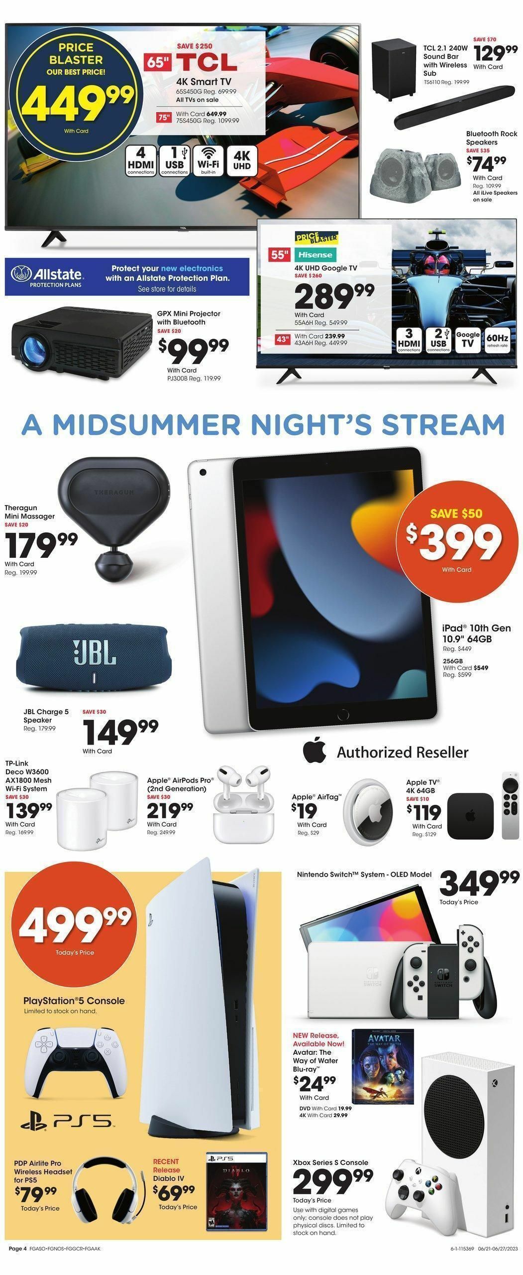 Fred Meyer General Merchandise Weekly Ad from June 21