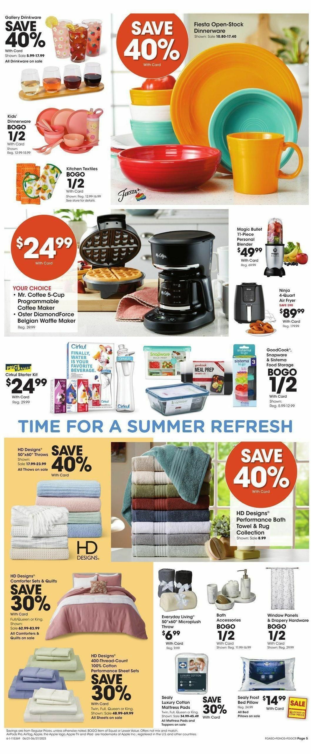 Fred Meyer General Merchandise Weekly Ad from June 21