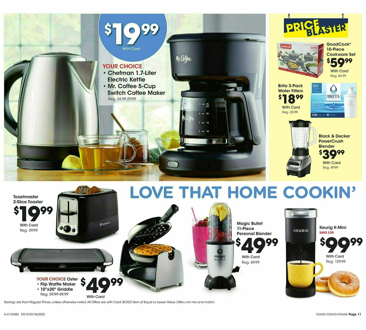 Fred Meyer General Merchandise Weekly Ad from July 12