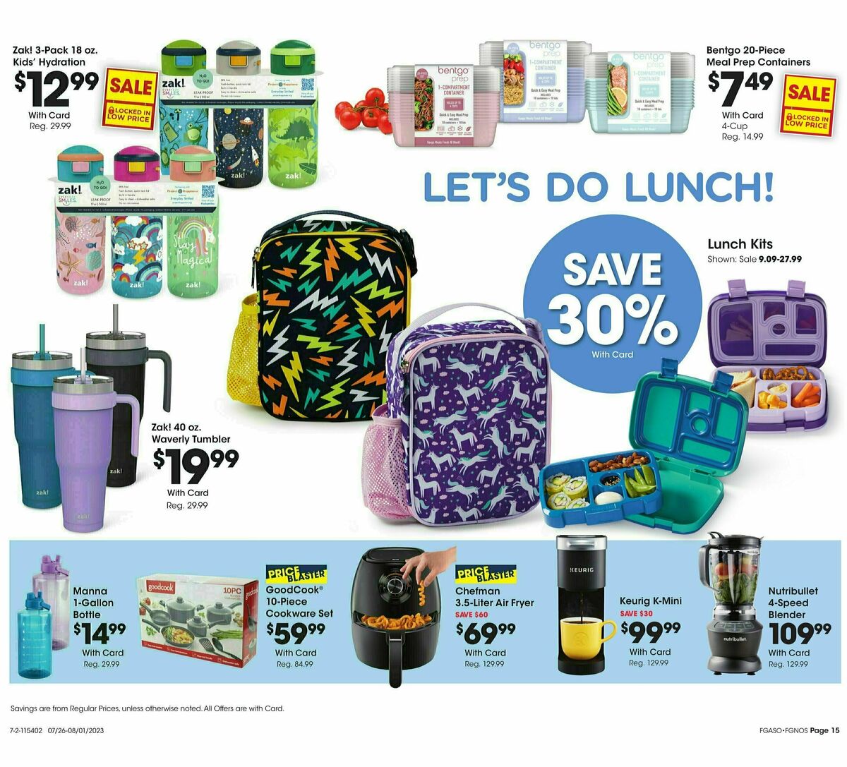 Fred Meyer General Merchandise Weekly Ad from July 26