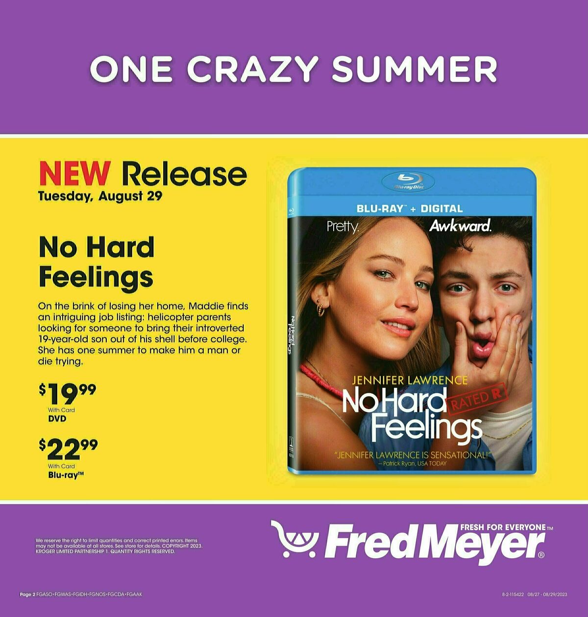 Fred Meyer New Release Weekly Ad from August 27