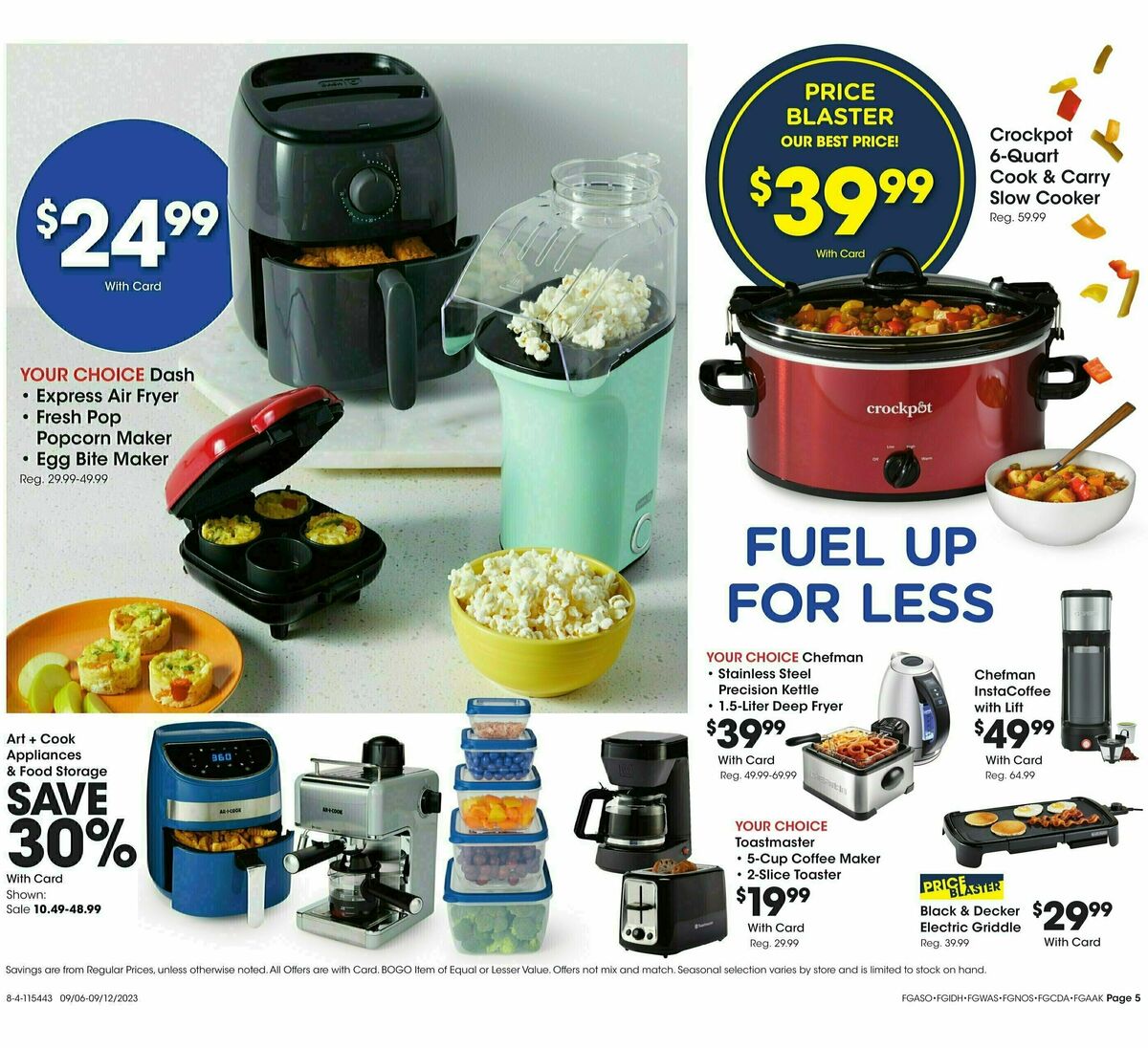 Fred Meyer General Merchandise Weekly Ad from September 6