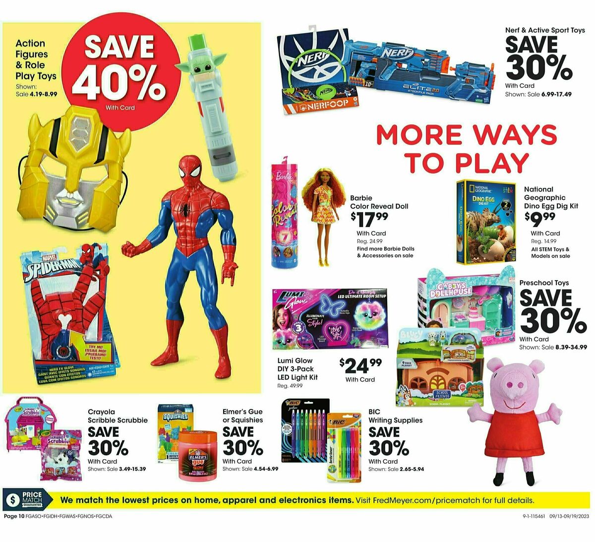 Fred Meyer Weekly Ad from September 13