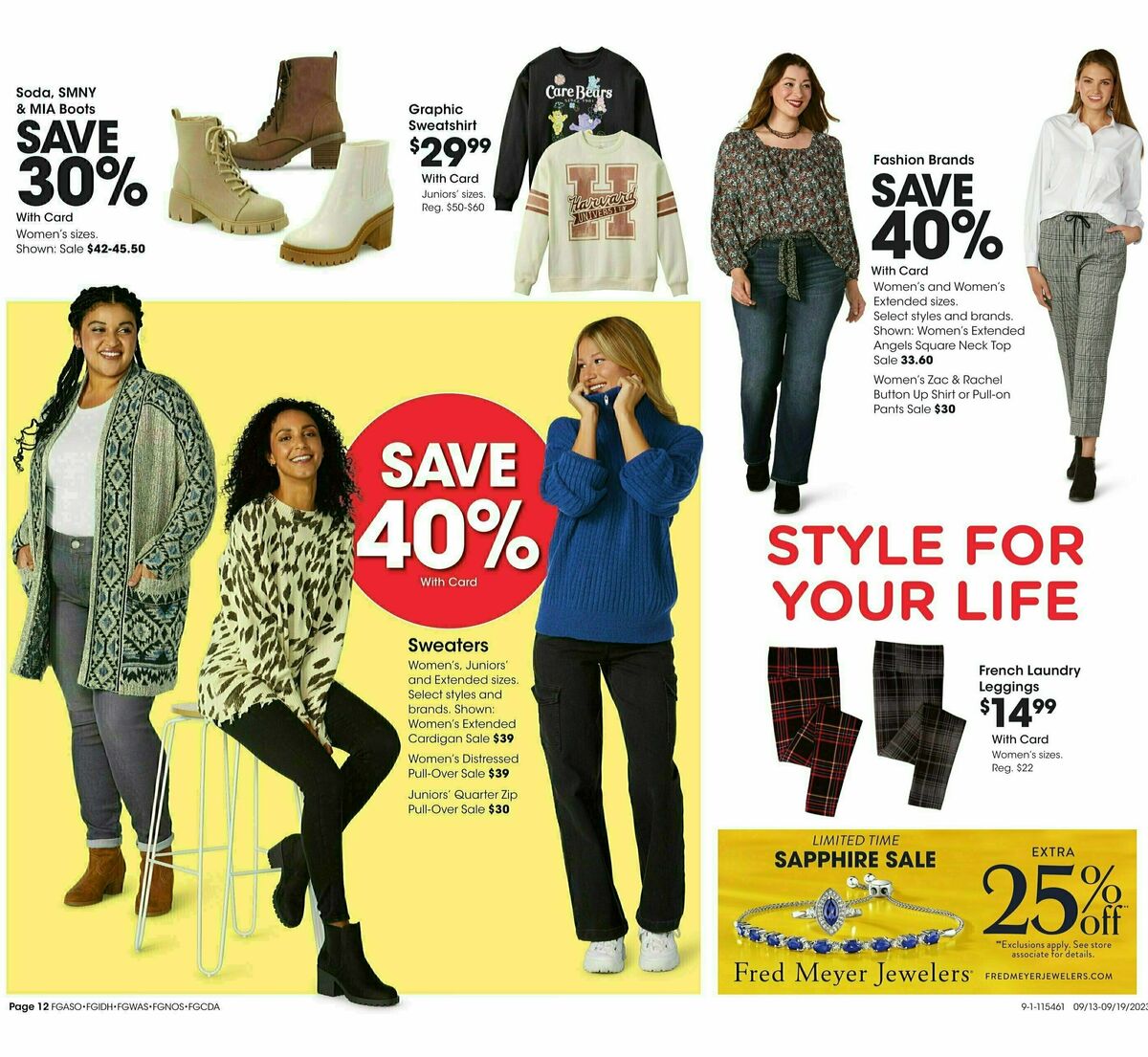 Fred Meyer Weekly Ad from September 13