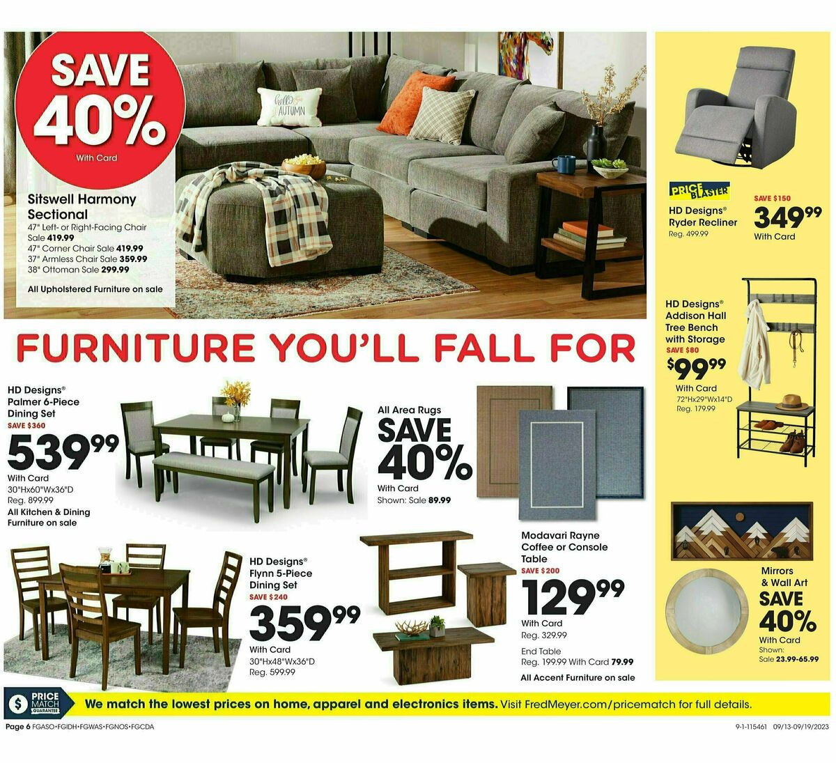 Fred Meyer Weekly Ad from September 13