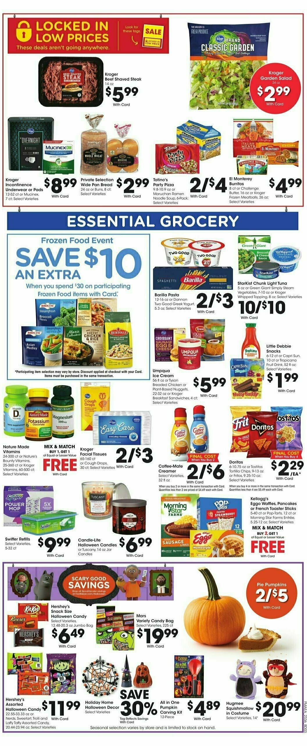 Fred Meyer Weekly Ad from October 4