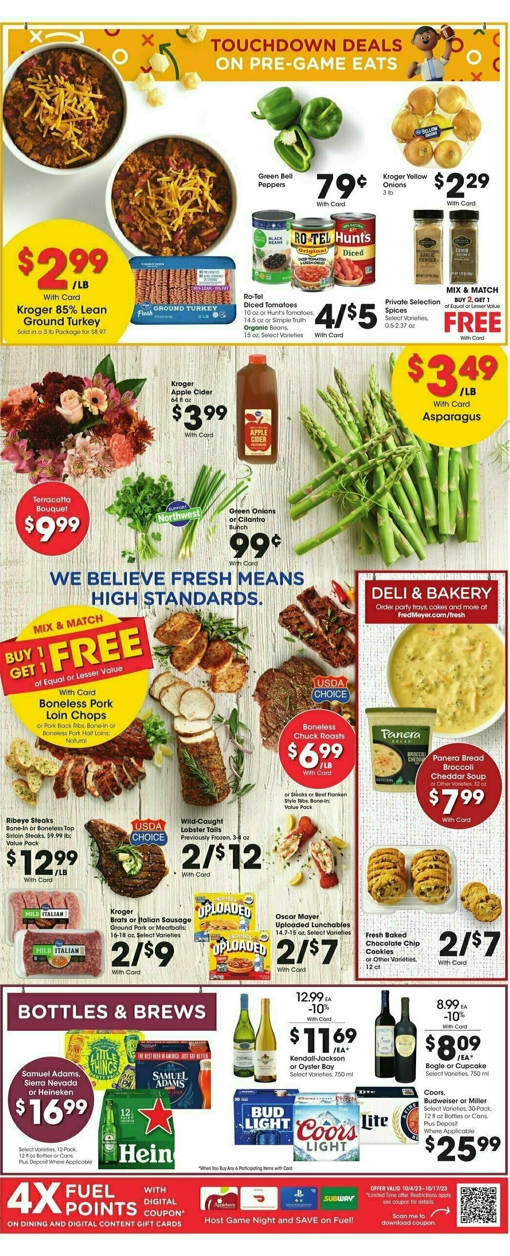 Fred Meyer Weekly Ad from October 4