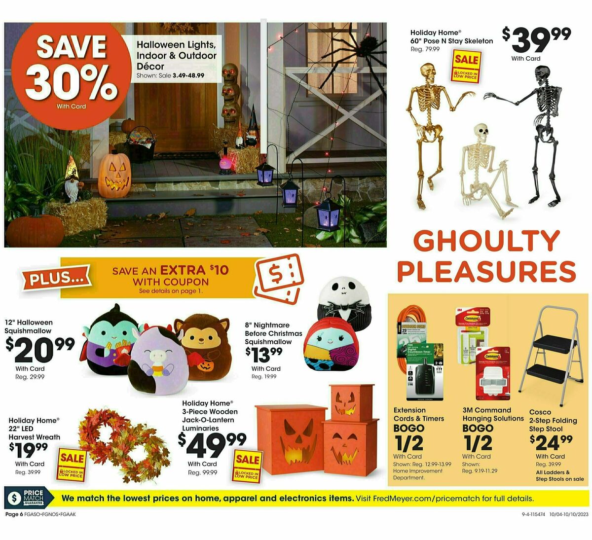 Fred Meyer General Merchandise Weekly Ad from October 4