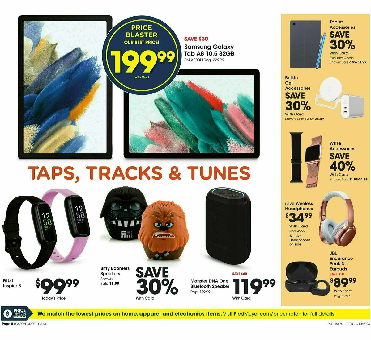 Fred Meyer General Merchandise Weekly Ad from October 4