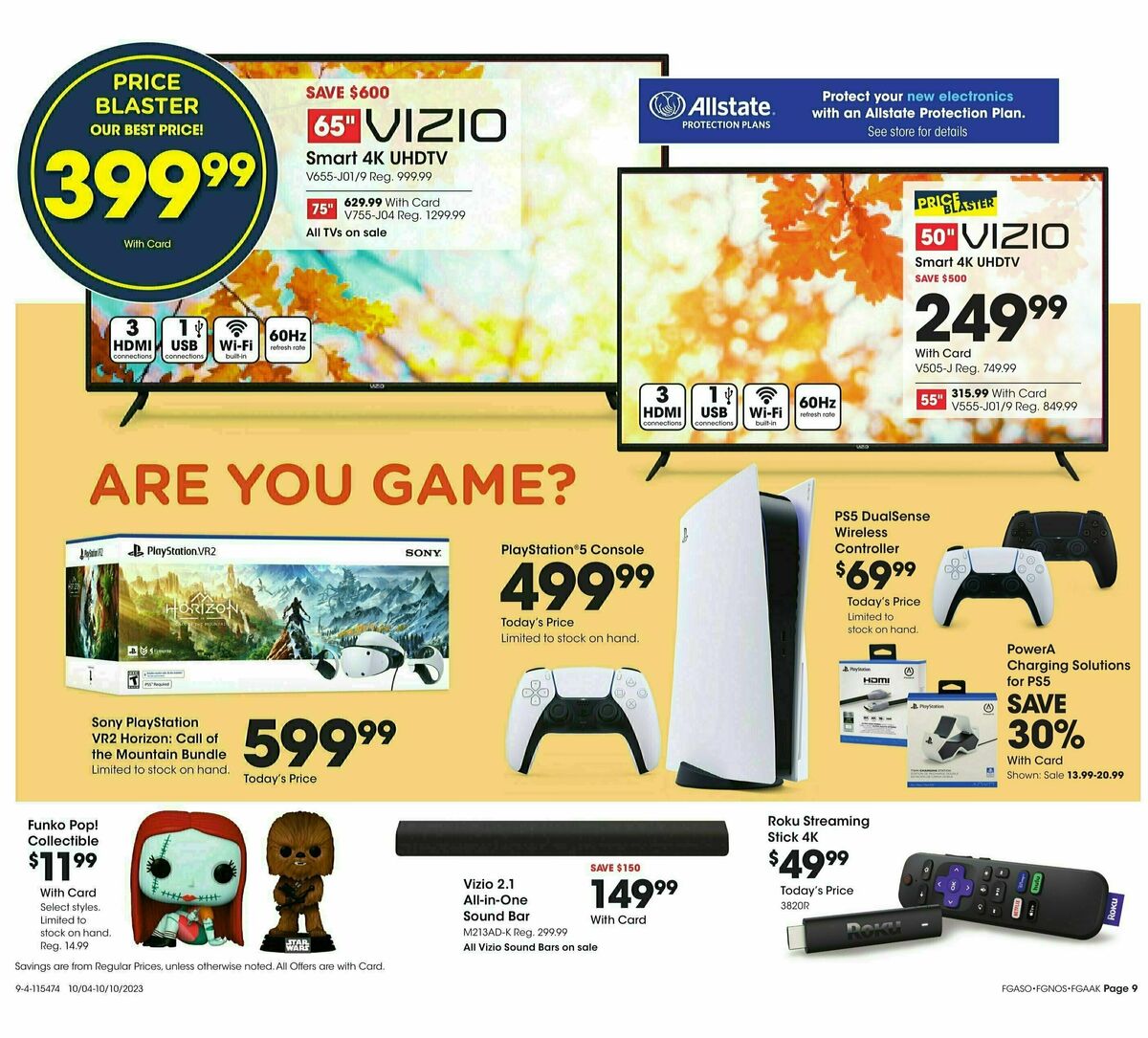 Fred Meyer General Merchandise Weekly Ad from October 4