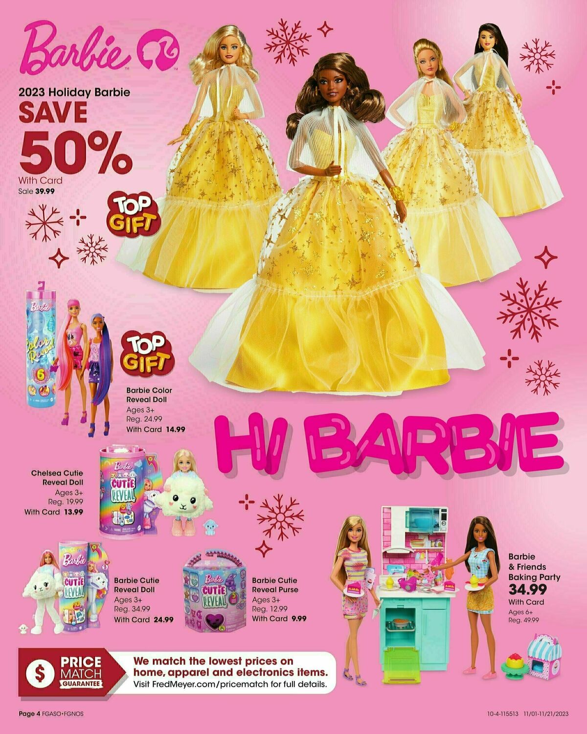 Fred Meyer Toy Book Weekly Ad from November 1