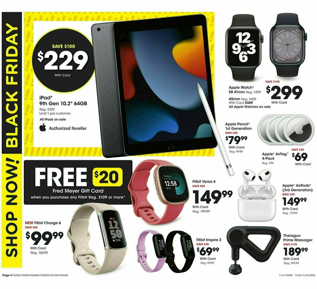 Fred Meyer Preview Black Friday Weekly Ad from November 24