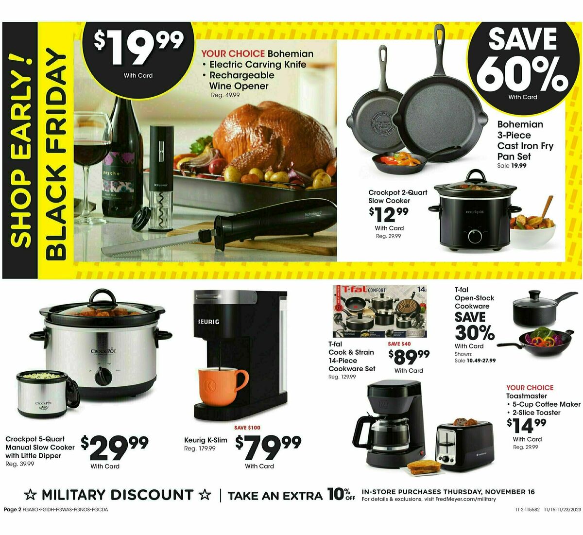 Fred Meyer Black Friday Weekly Ad from November 15