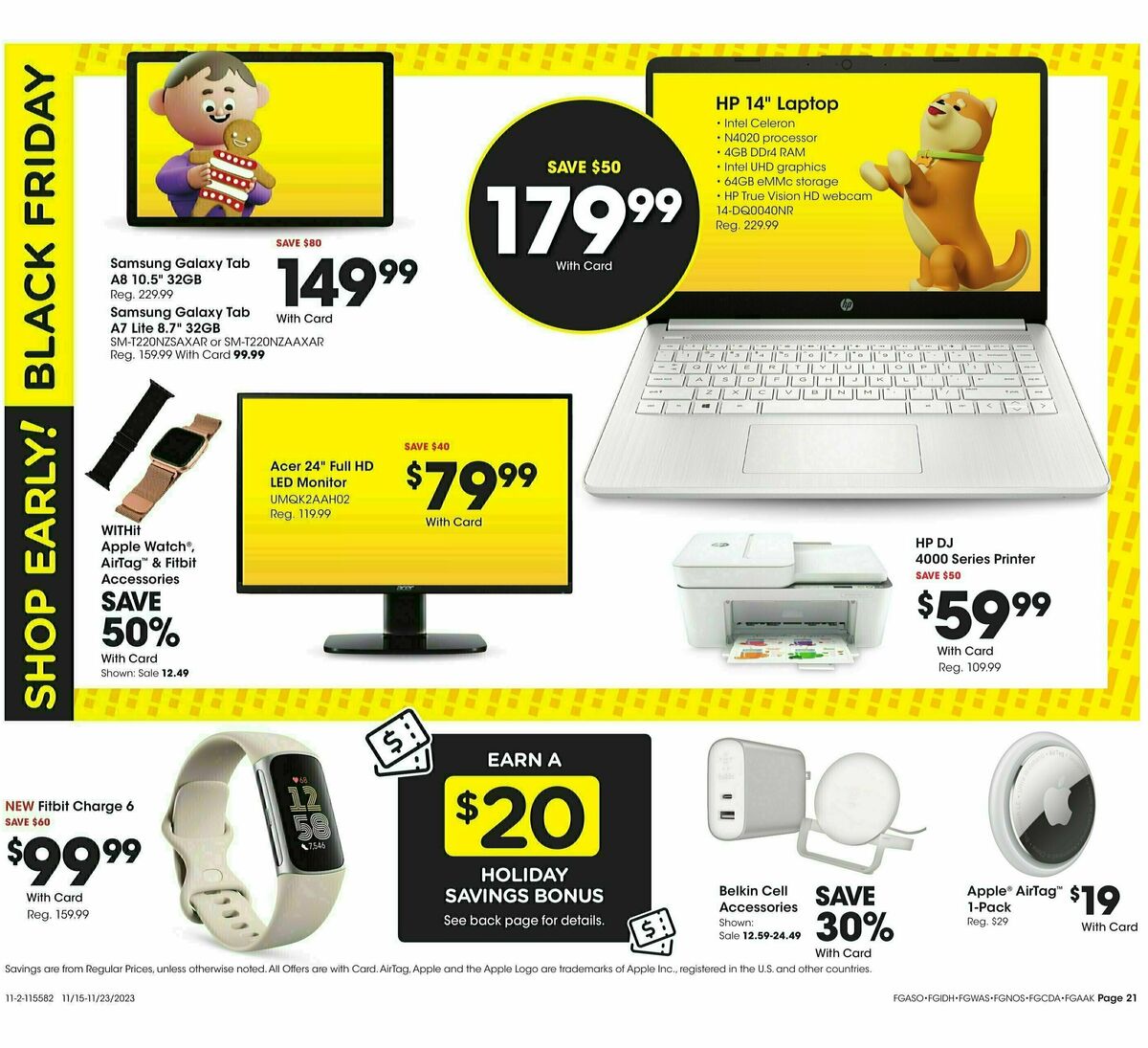 Fred Meyer Black Friday Weekly Ad from November 15