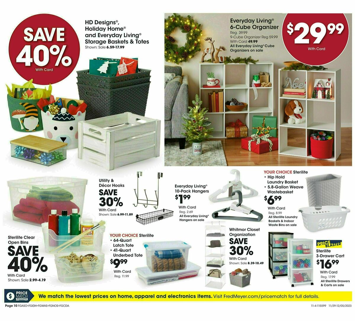 Fred Meyer General Merchandise Weekly Ad from November 29