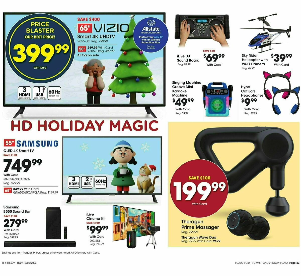 Fred Meyer General Merchandise Weekly Ad from November 29