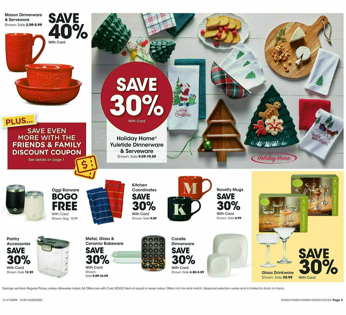 Fred Meyer General Merchandise Weekly Ad from November 29