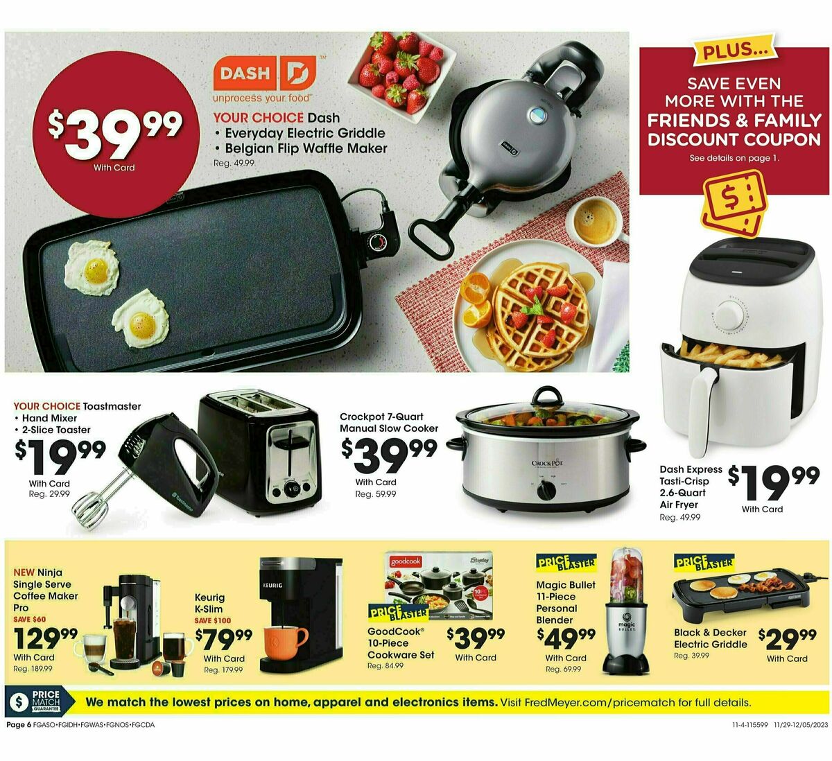 Fred Meyer General Merchandise Weekly Ad from November 29