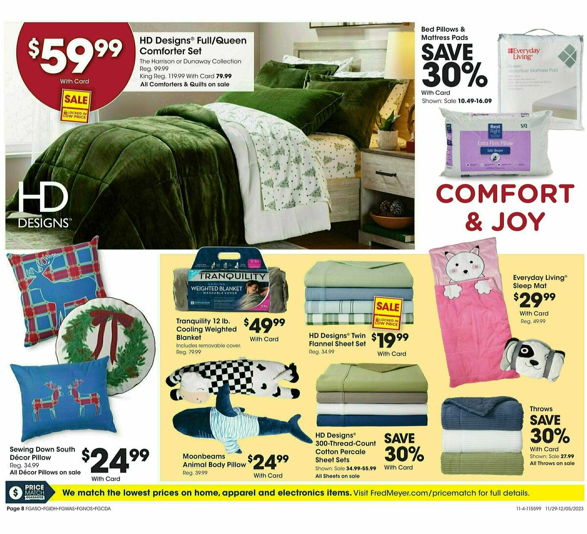 Fred Meyer General Merchandise Weekly Ad from November 29