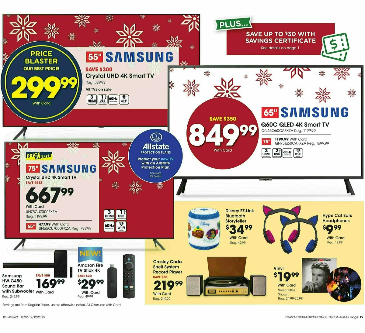 Fred Meyer General Merchandise Weekly Ad from December 6