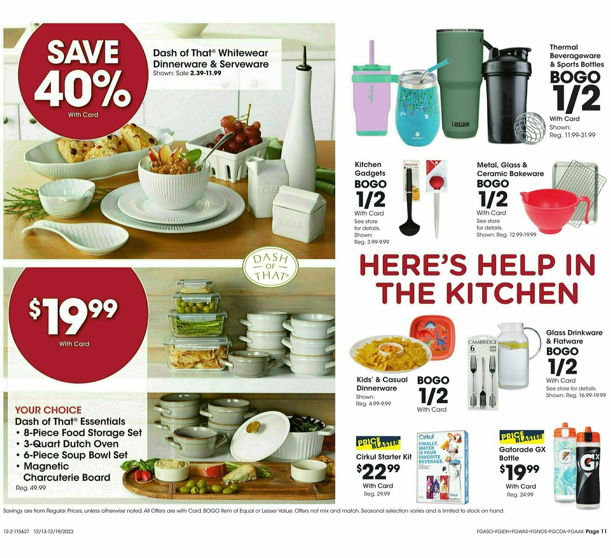 Fred Meyer General Merchandise Weekly Ad from December 13