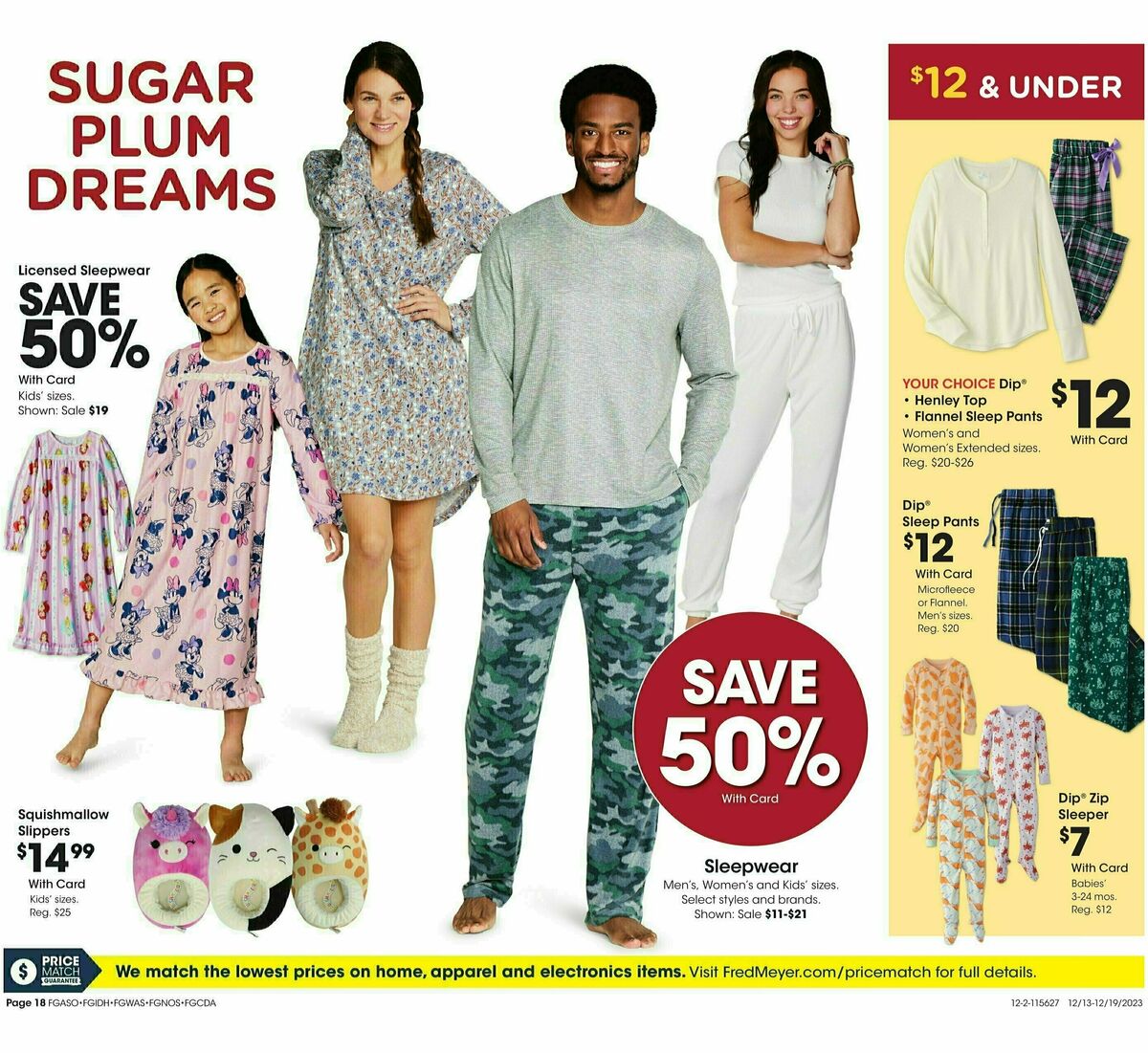 Fred Meyer General Merchandise Weekly Ad from December 13