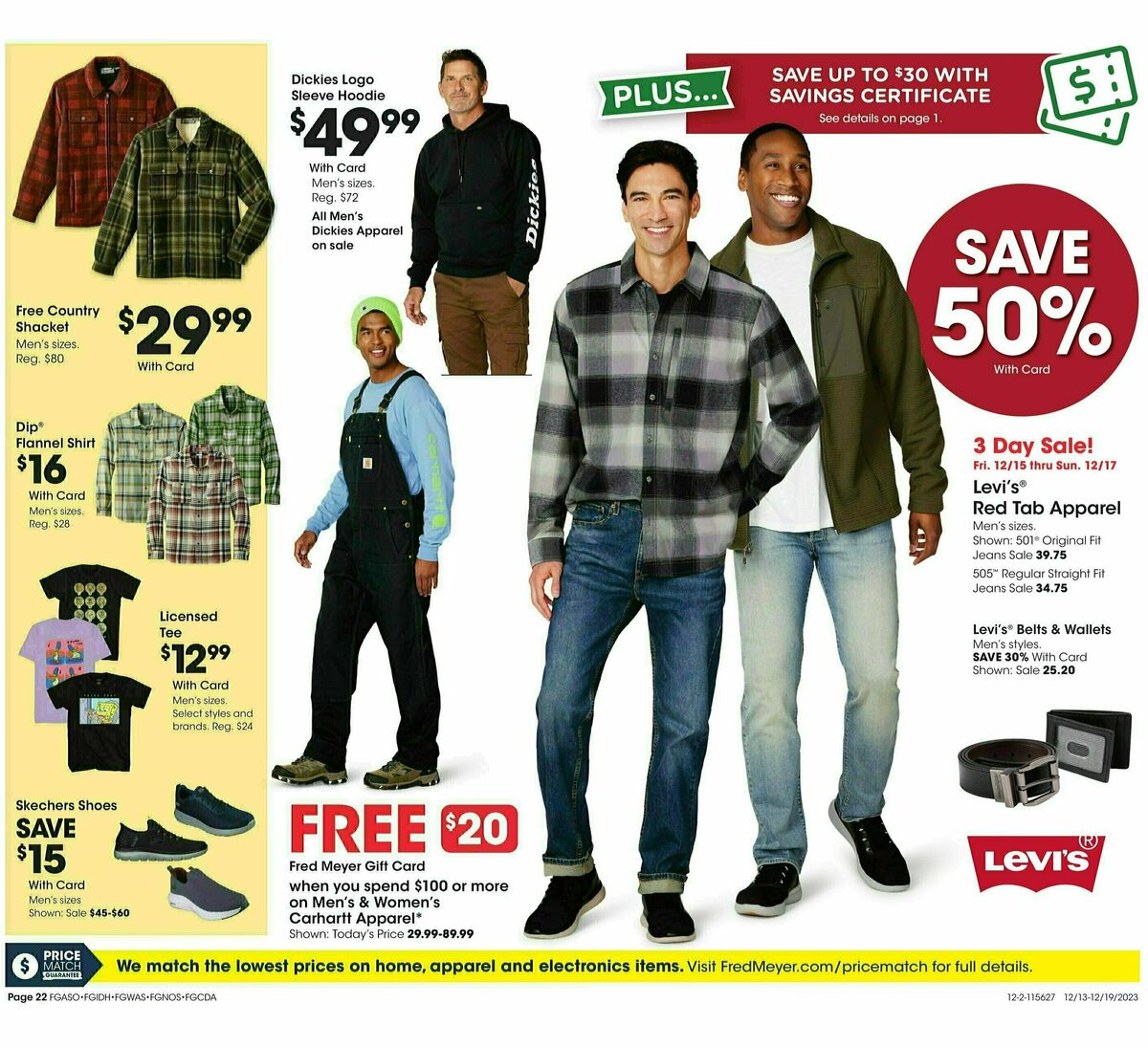 Fred Meyer General Merchandise Weekly Ad from December 13