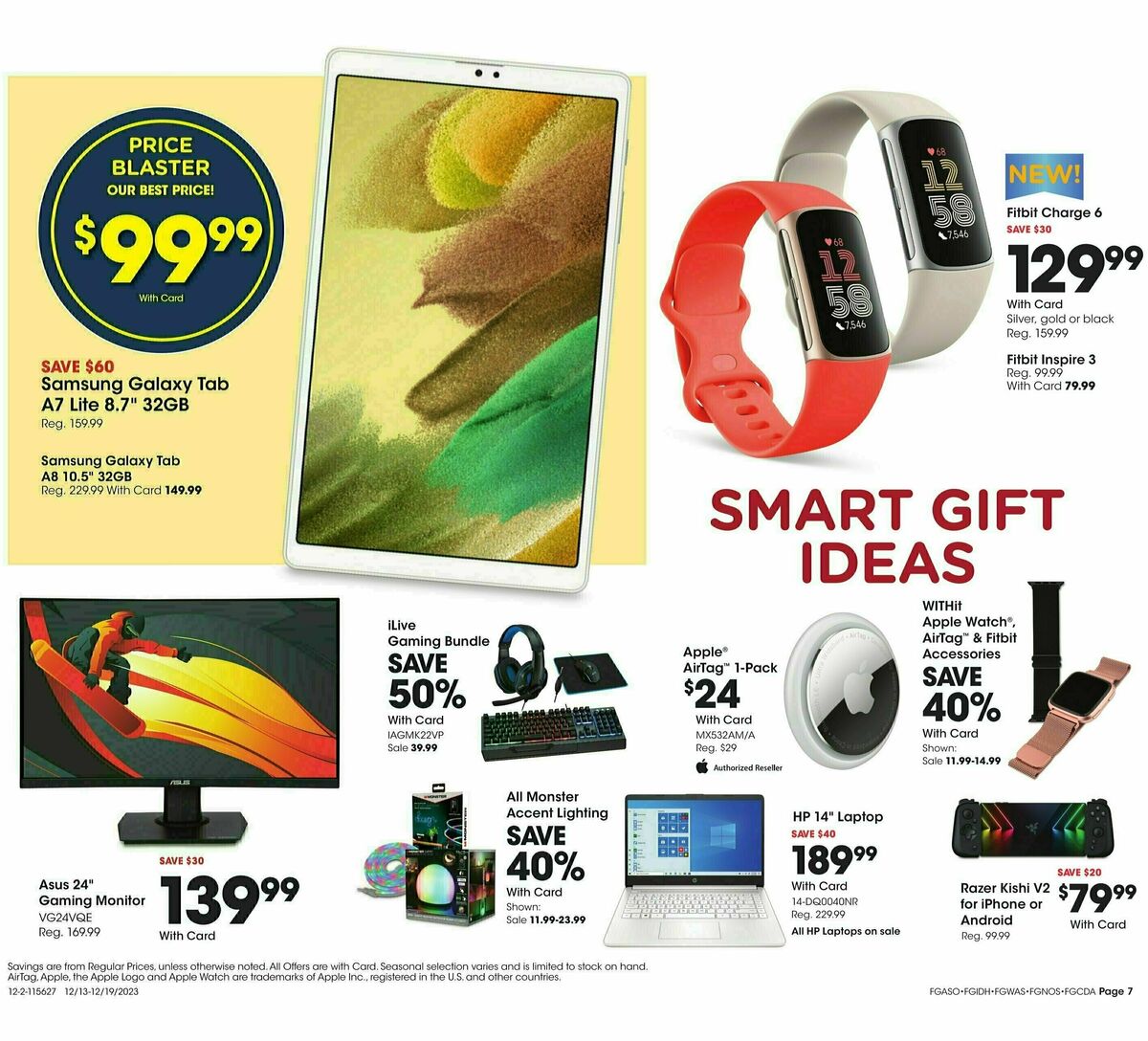 Fred Meyer General Merchandise Weekly Ad from December 13