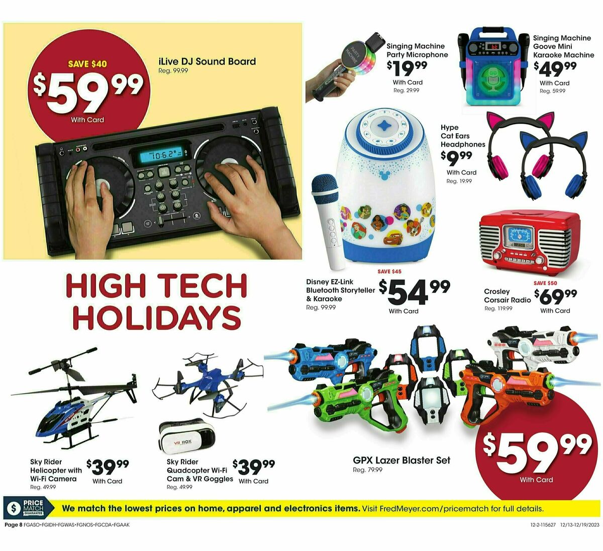 Fred Meyer General Merchandise Weekly Ad from December 13