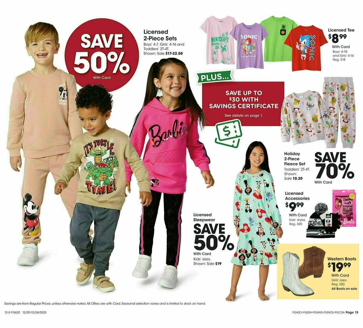 Fred Meyer General Merchandise Weekly Ad from December 20