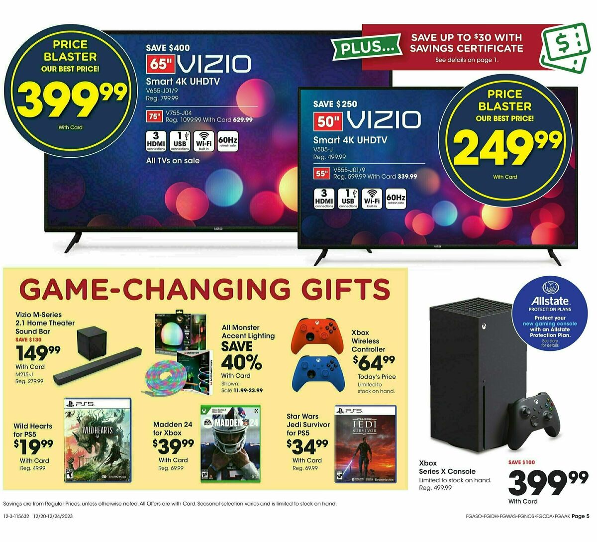 Fred Meyer General Merchandise Weekly Ad from December 20