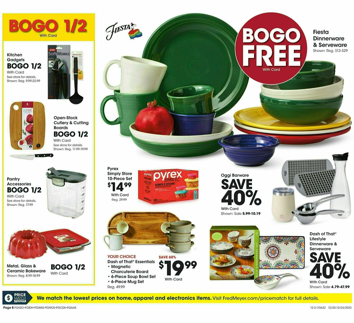 Fred Meyer General Merchandise Weekly Ad from December 20