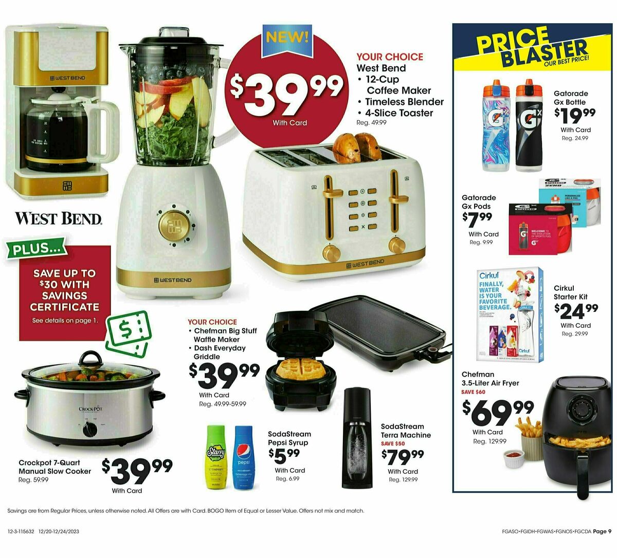 Fred Meyer General Merchandise Weekly Ad from December 20