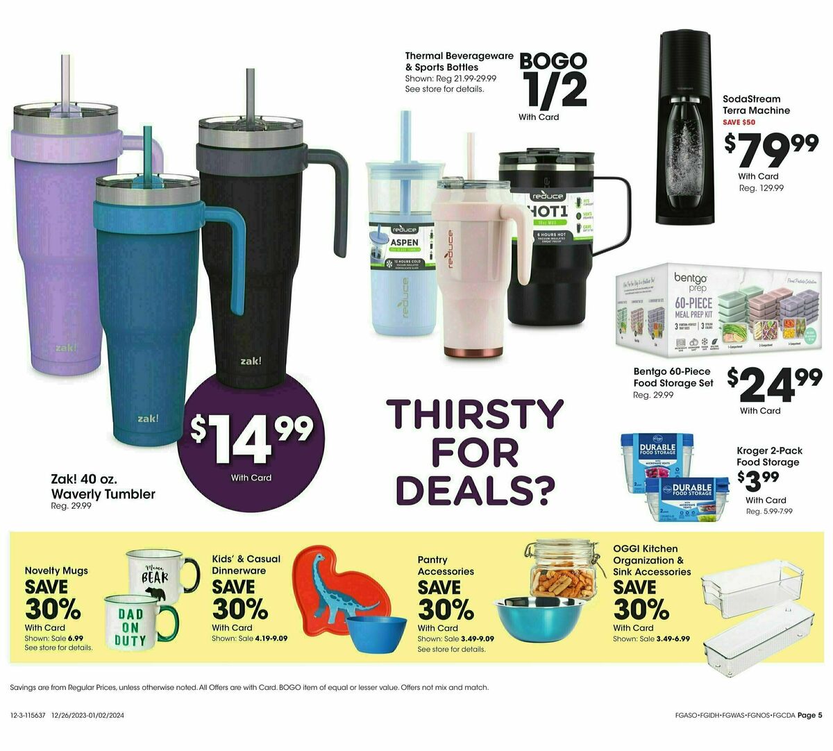 Fred Meyer General Merchandise Weekly Ad from December 27