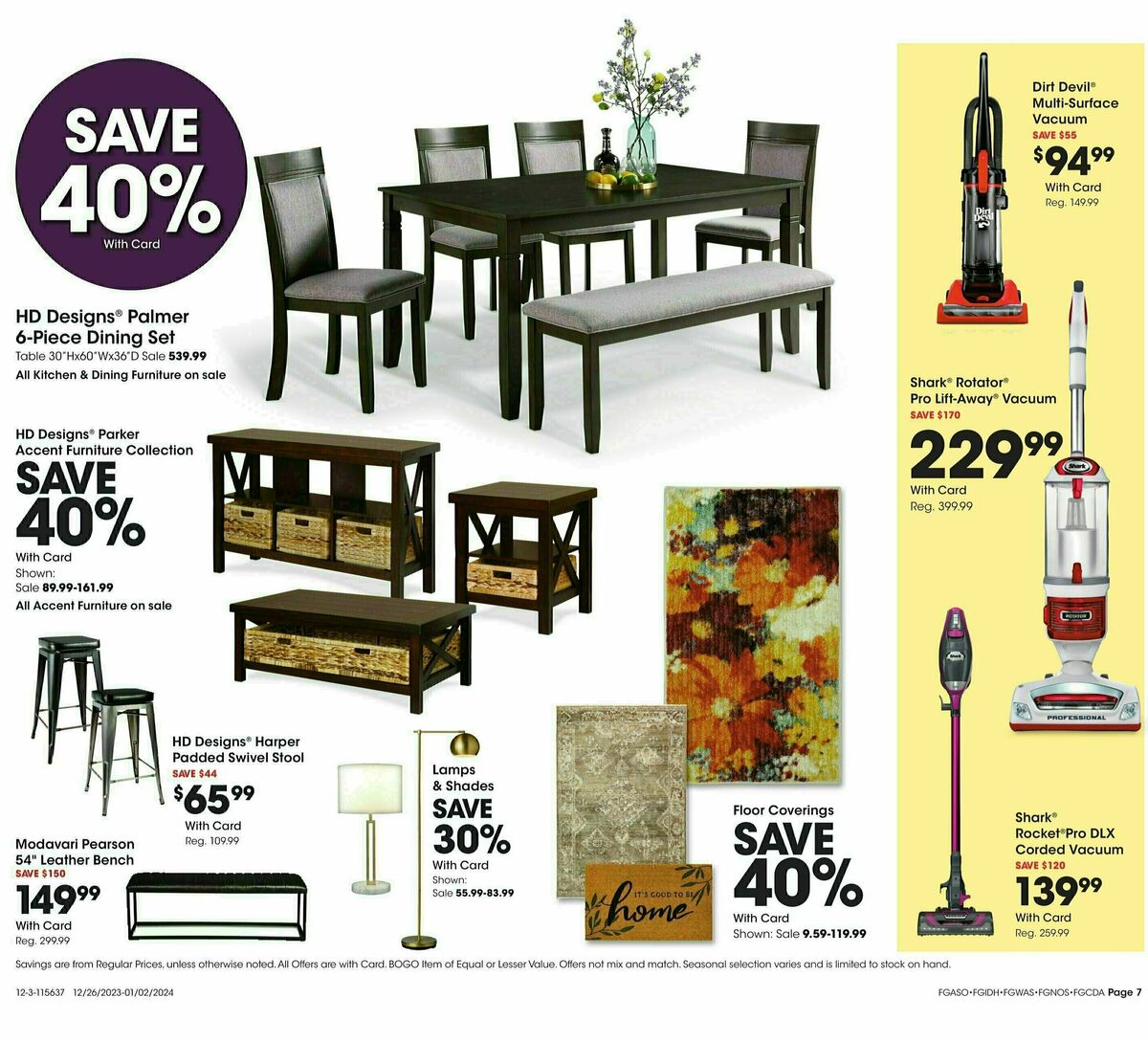 Fred Meyer General Merchandise Weekly Ad from December 27