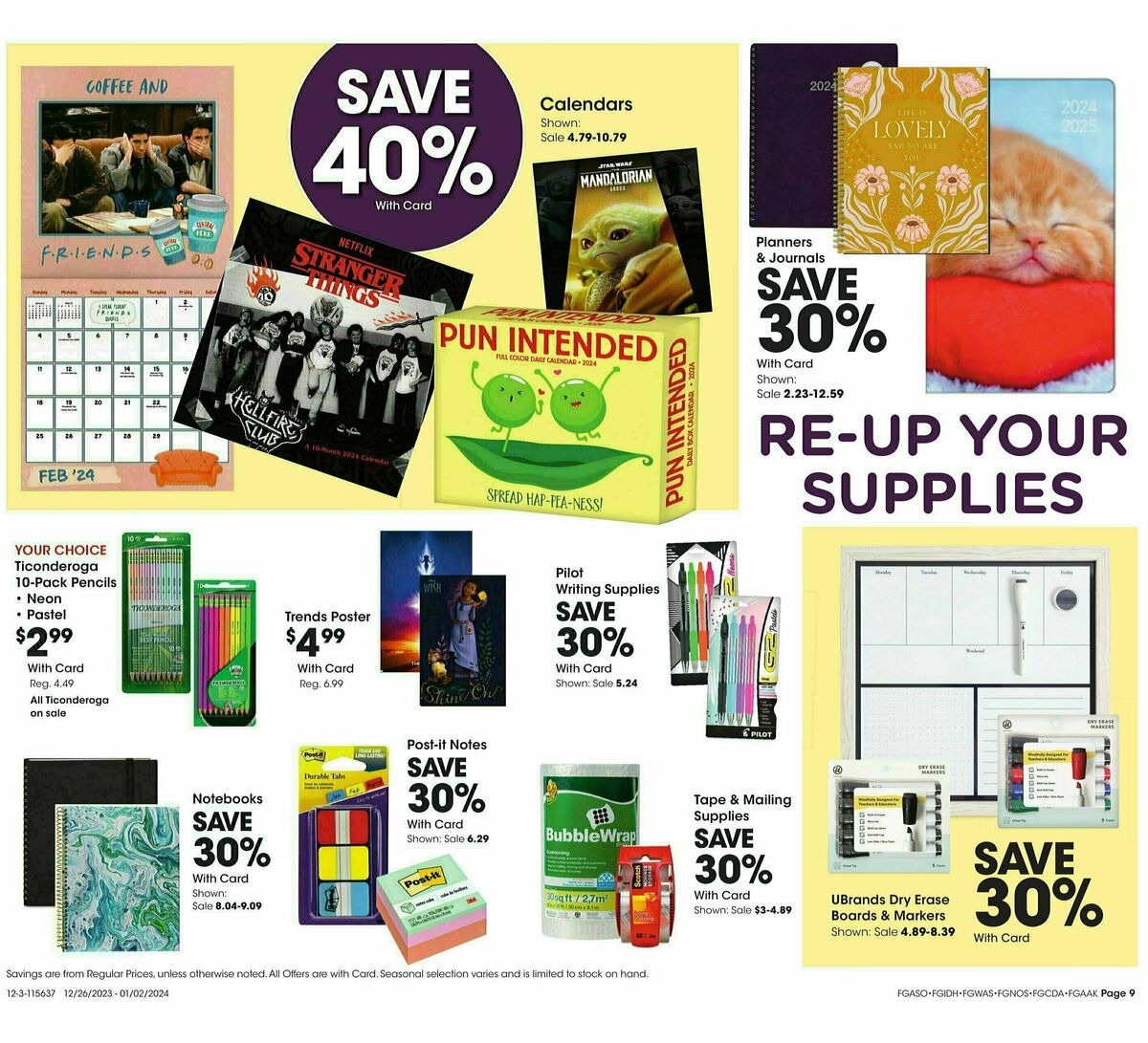 Fred Meyer General Merchandise Weekly Ad from December 27