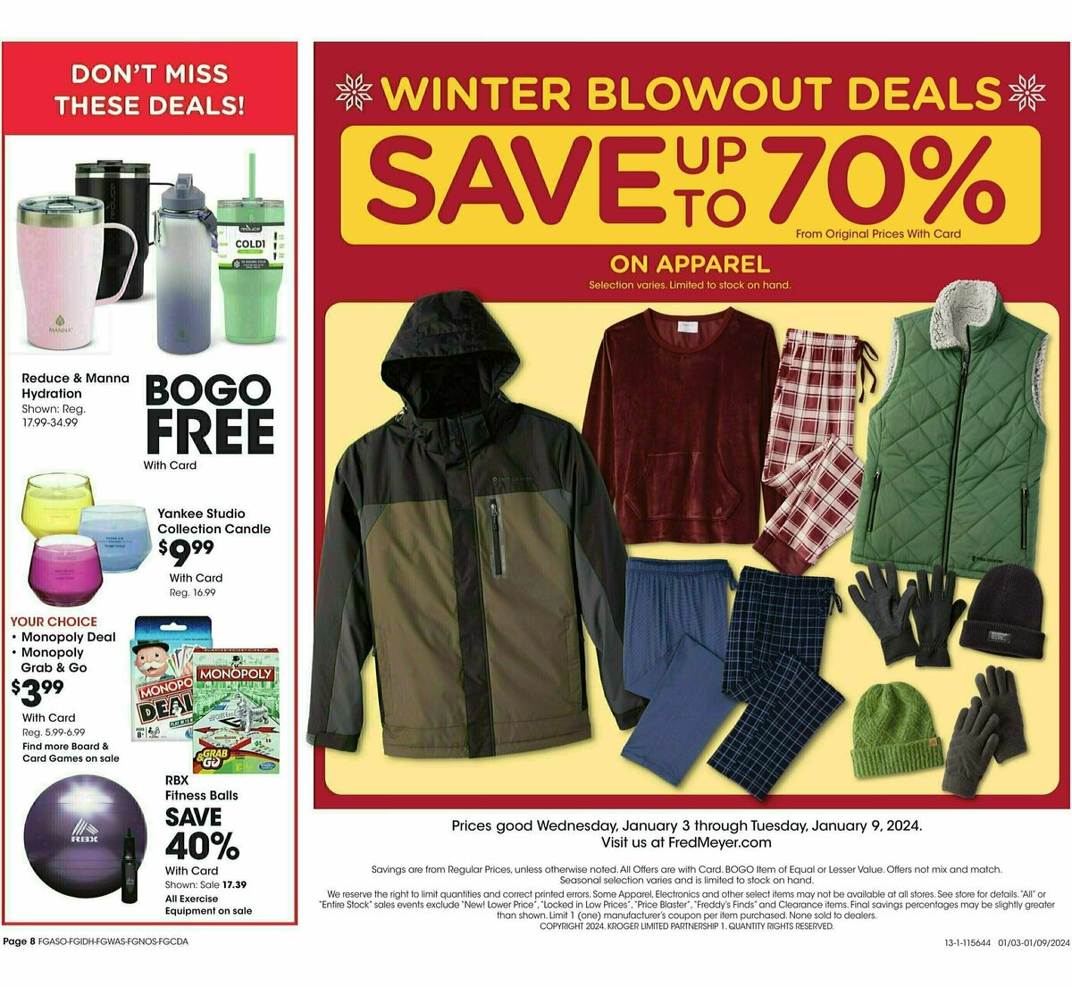 Fred Meyer Ship to Home Weekly Ad from January 3