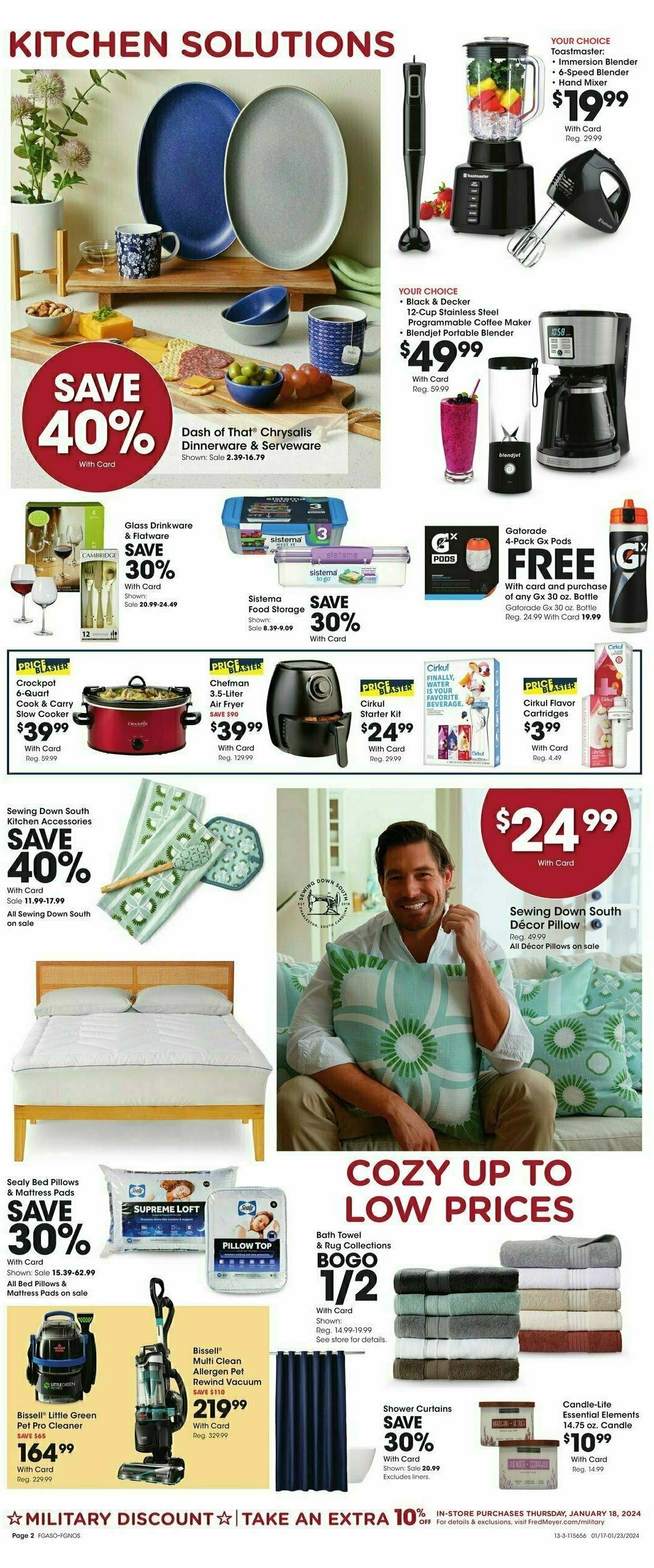 Fred Meyer General Merchandise Weekly Ad from January 17