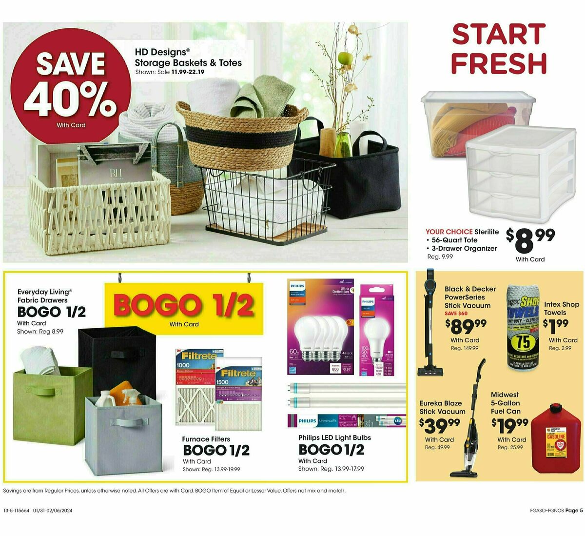 Fred Meyer General Merchandise Weekly Ad from January 31