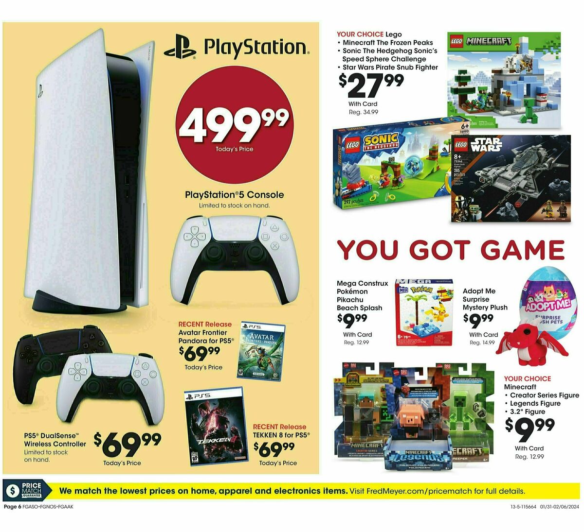 Fred Meyer General Merchandise Weekly Ad from January 31