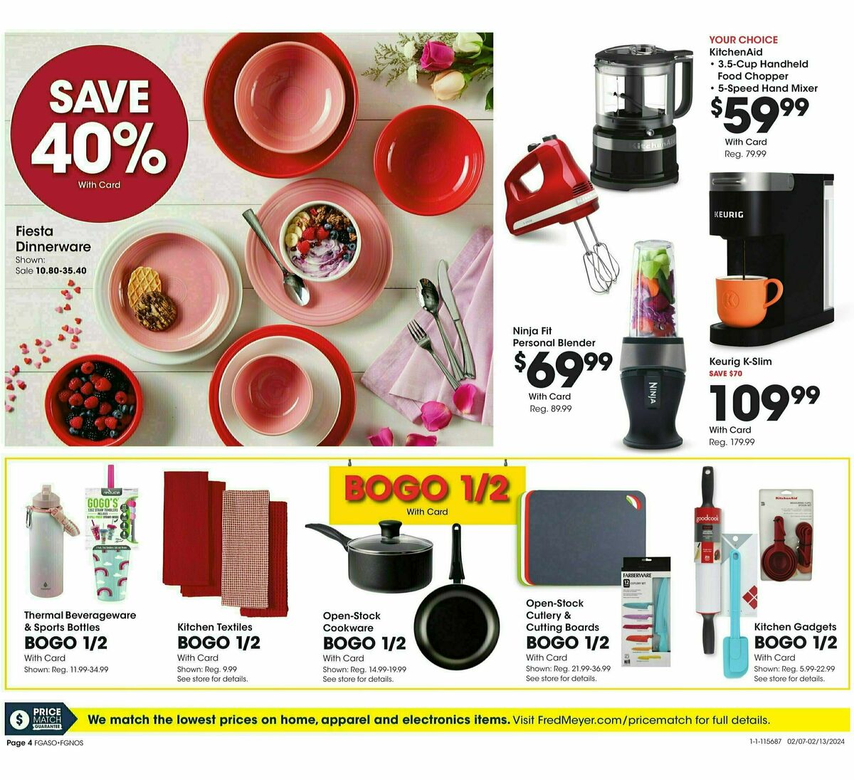 Fred Meyer General Merchandise Weekly Ad from February 7