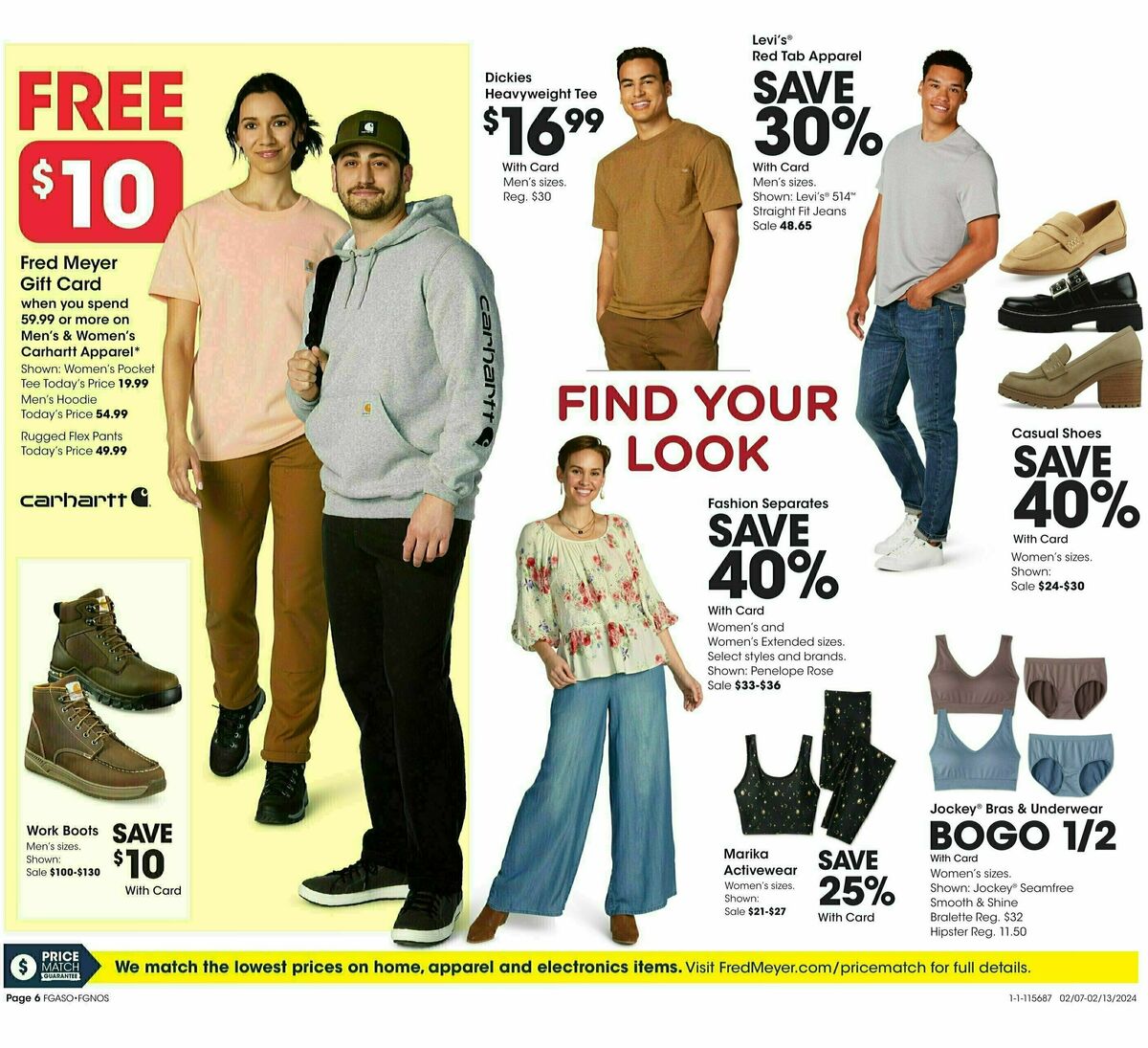 Fred Meyer General Merchandise Weekly Ad from February 7