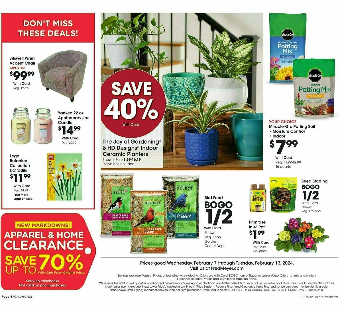 Fred Meyer General Merchandise Weekly Ad from February 7