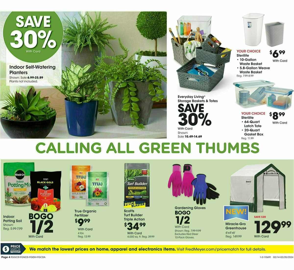 Fred Meyer General Merchandise Weekly Ad from February 14