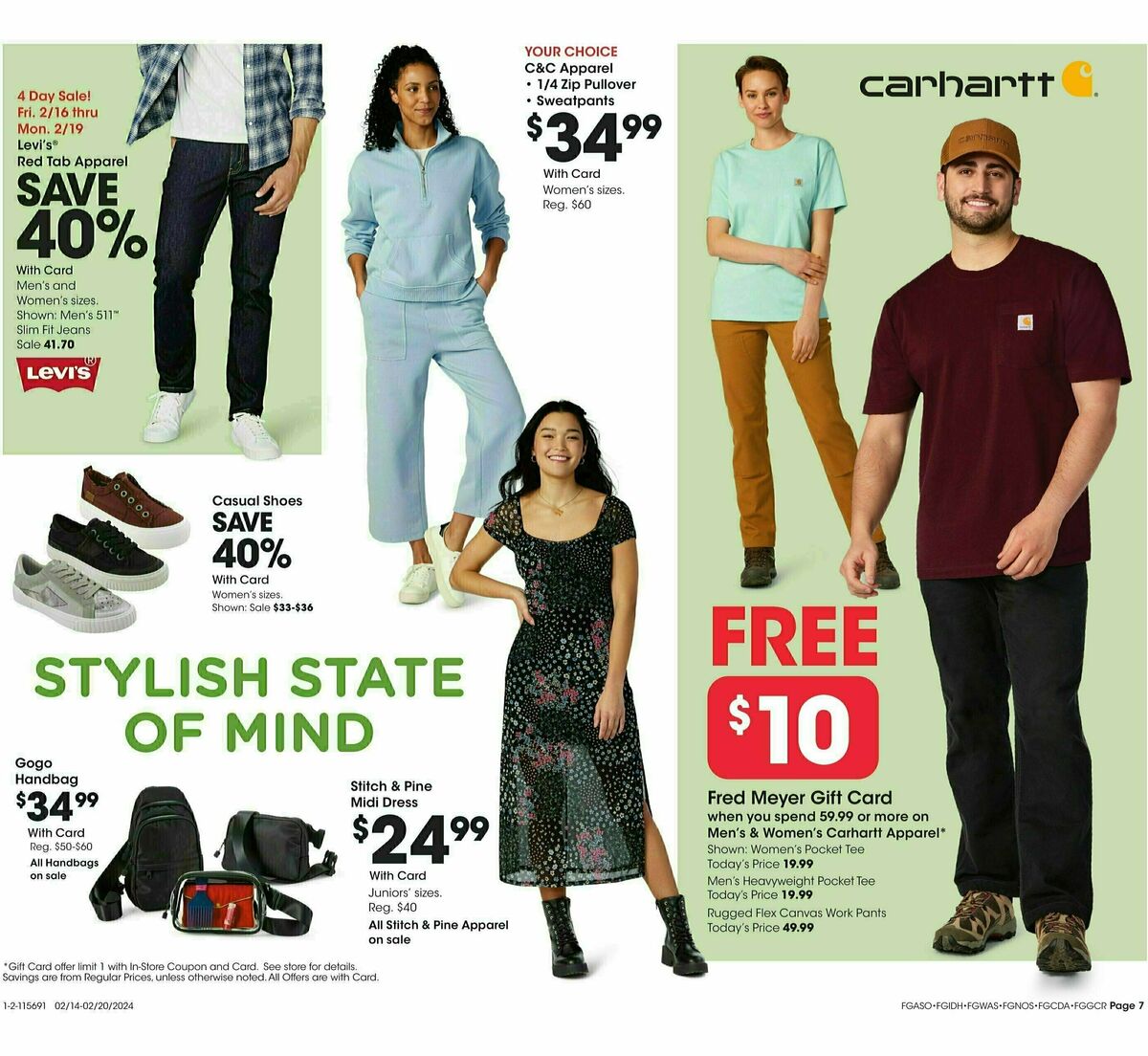 Fred Meyer General Merchandise Weekly Ad from February 14