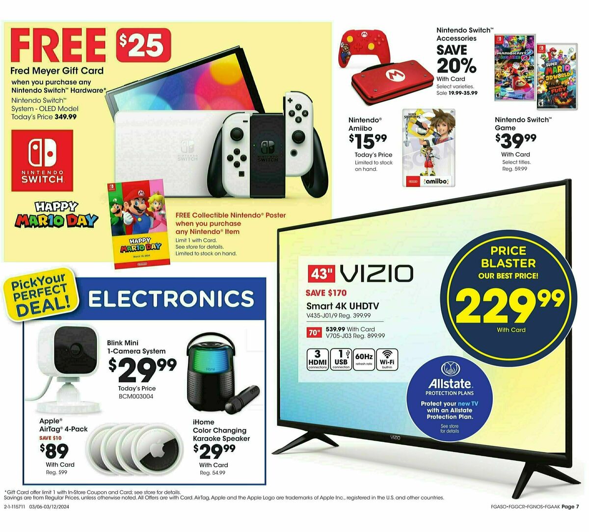 Fred Meyer Electronic Weekly Ad from March 6